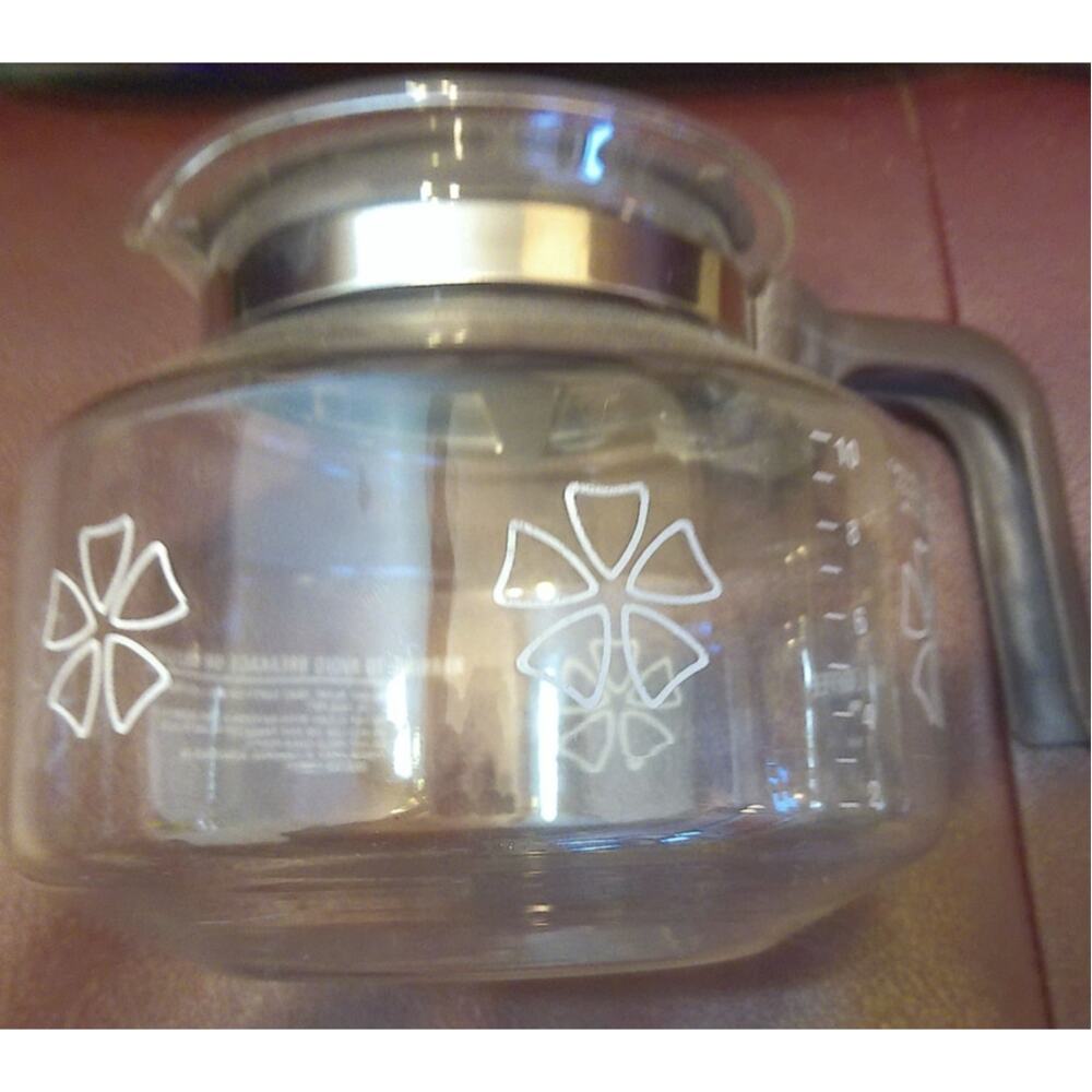 Vintage Proctor Silex Beverage Brewer 10 Cup Flower Power Coffee Carafe - Picture 3 of 4